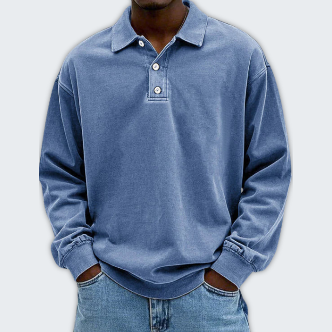 Evan | Camisa Vintage de Manga Larga