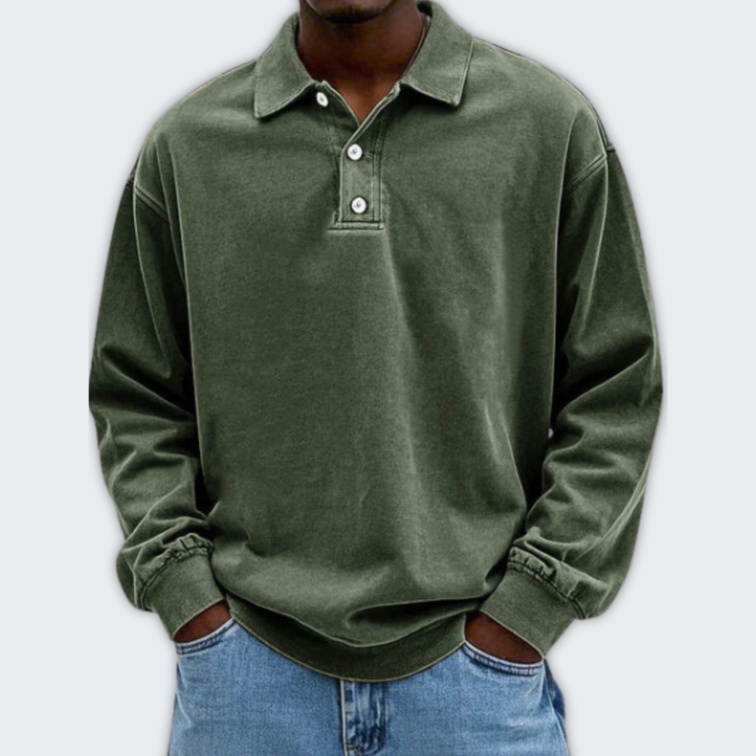 Evan | Camisa Vintage de Manga Larga