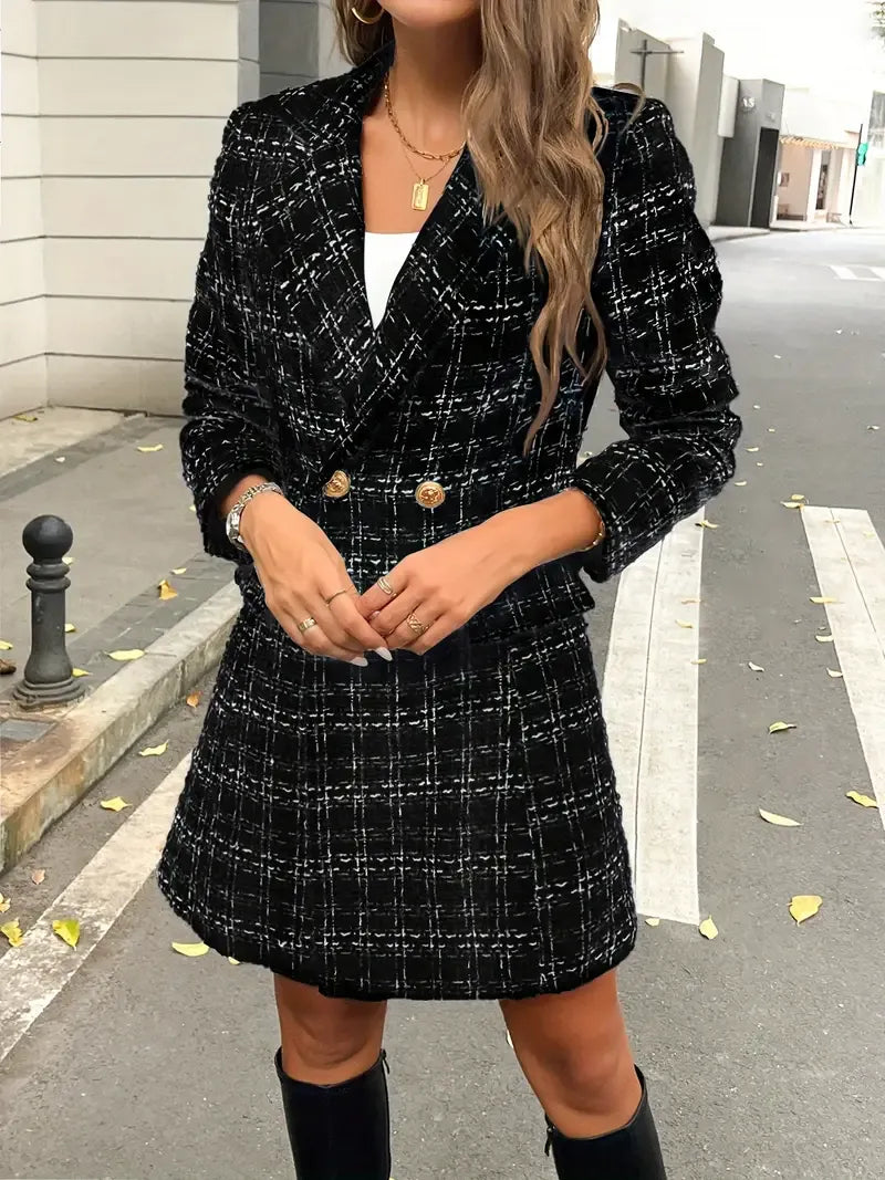 Alice | Blazer Elegante de Cuadros