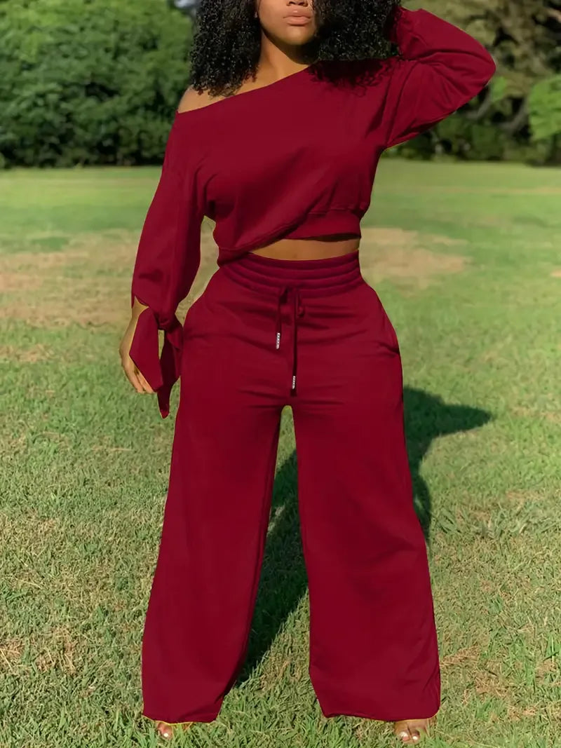 Antonia | Conjunto de Otoño con Hombro Caído