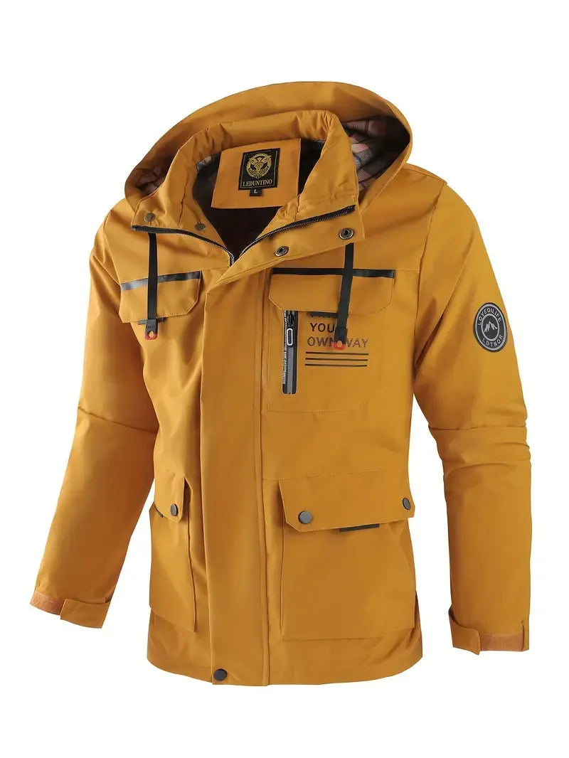 David | Chaqueta Impermeable para Hombre