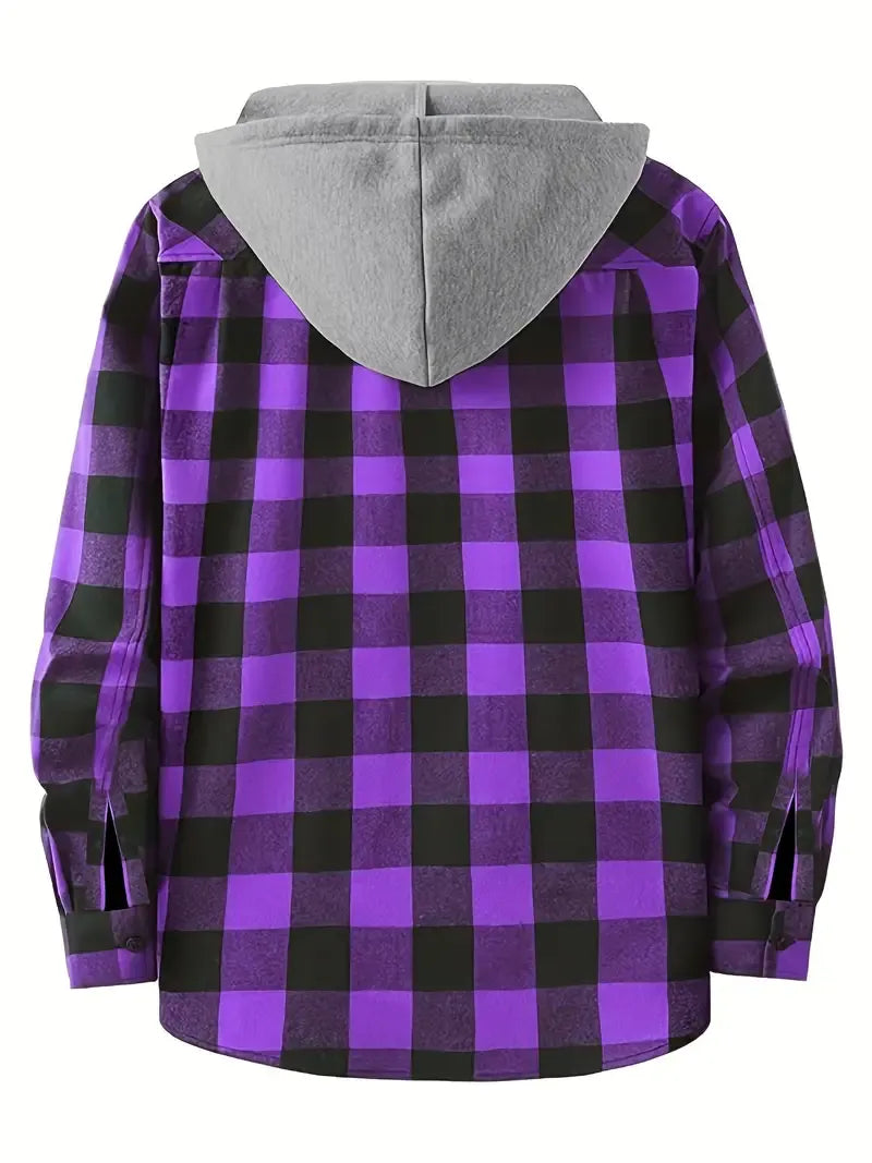 Ivo | Chaqueta a Cuadros con Capucha