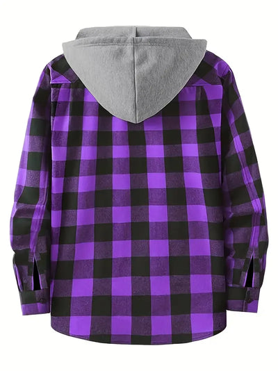 Ivo | Chaqueta a Cuadros con Capucha
