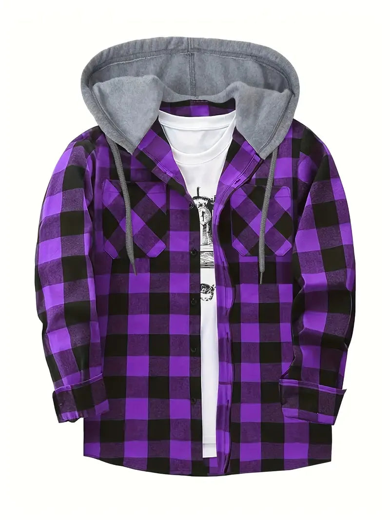 Ivo | Chaqueta a Cuadros con Capucha