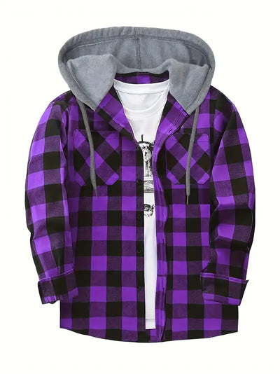 Ivo | Chaqueta a Cuadros con Capucha