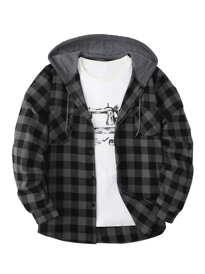 Ivo | Chaqueta a Cuadros con Capucha