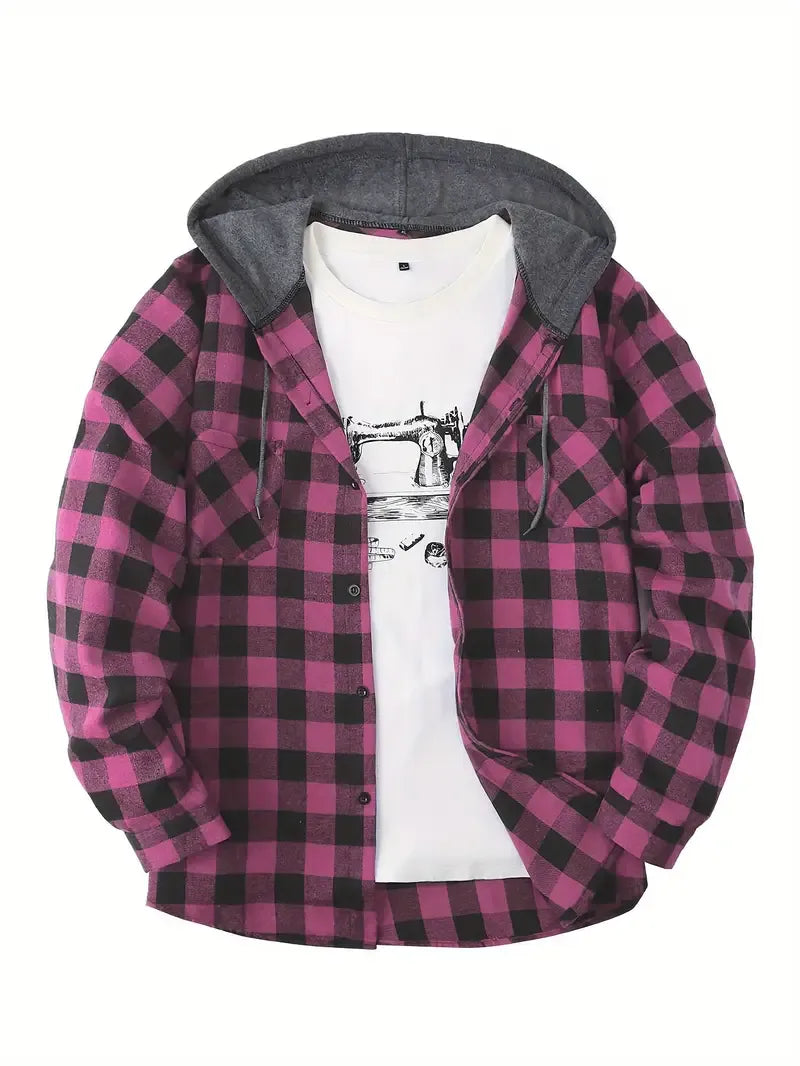Ivo | Chaqueta a Cuadros con Capucha