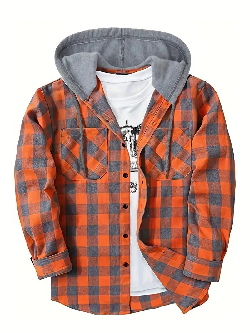 Ivo | Chaqueta a Cuadros con Capucha