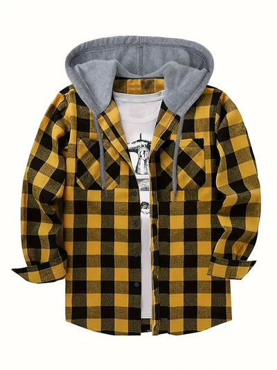 Ivo | Chaqueta a Cuadros con Capucha