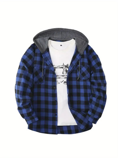 Ivo | Chaqueta a Cuadros con Capucha