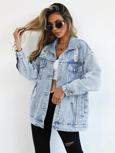 Julia | Chaqueta de Jeans Holgada