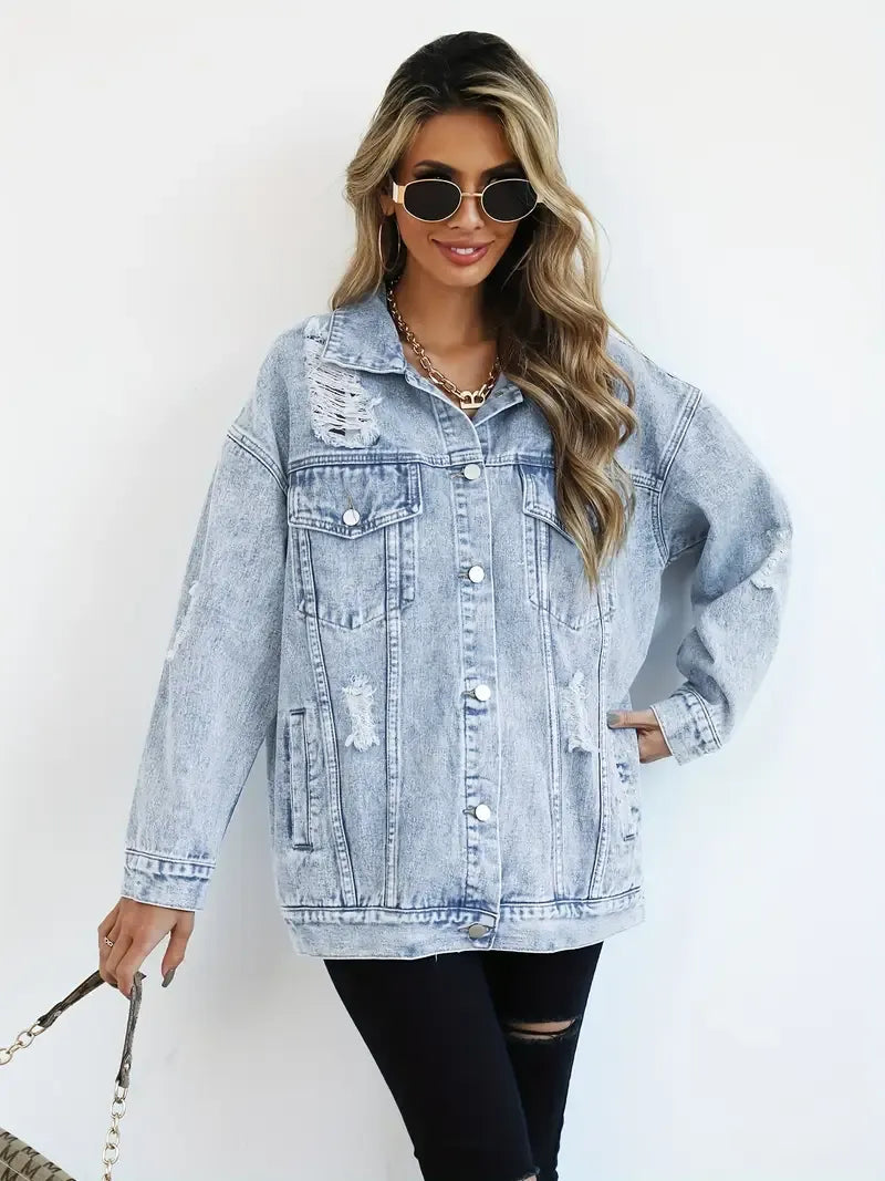 Julia | Chaqueta de Jeans Holgada