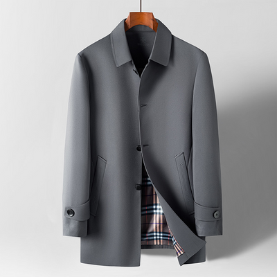 Néstor | Abrigo Elegante de Cuadros