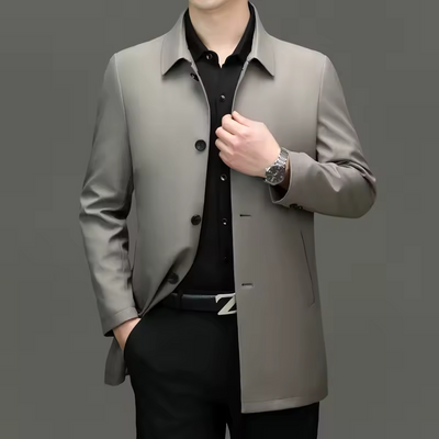 Néstor | Abrigo Elegante de Cuadros