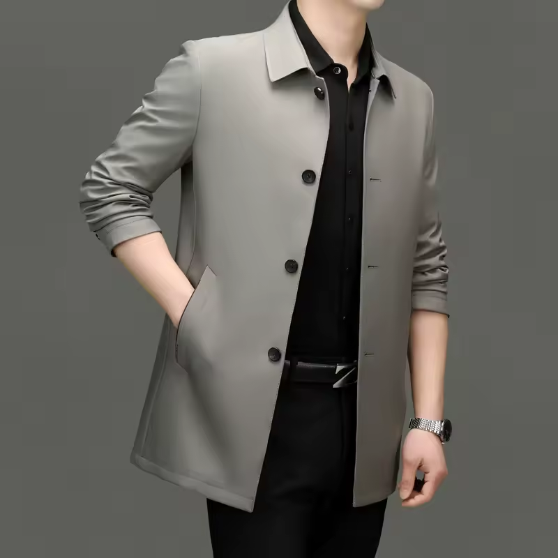 Néstor | Abrigo Elegante de Cuadros
