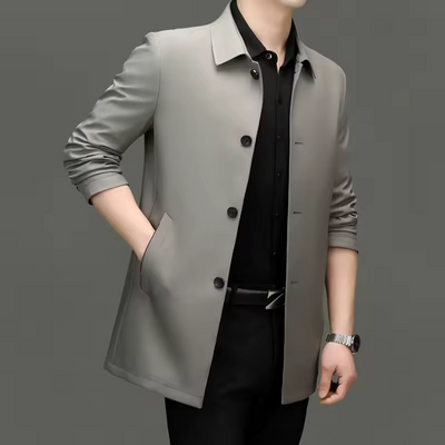 Néstor | Abrigo Elegante de Cuadros